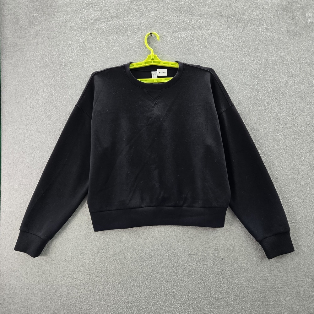 Spanx Women Sweatshirt‎ L/G/16-18 Black AIRESSENTIALS Long Sleeve